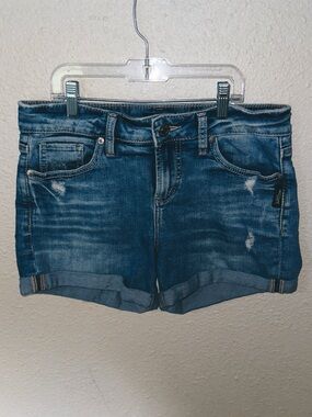 Silver Jeans Blue Rolled Cuff Denim Shorts